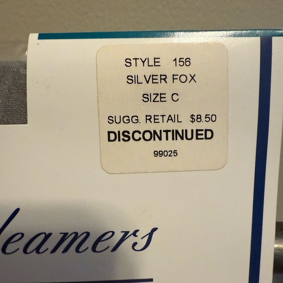 Givenchy Shimmery Sheer Leg Pantyhose Size C Silver Fox - Picture 3 of 7